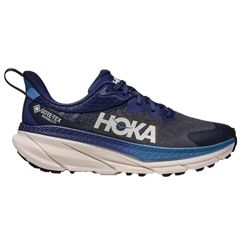 Hoka Men's Challenger ATR 7 GTX Trail Shoes in Midnight Blue / Grout