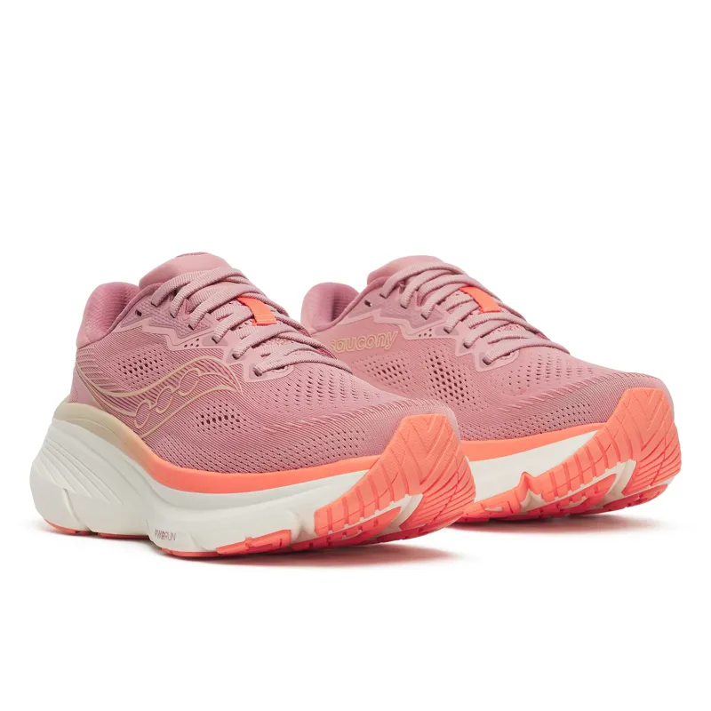 Saucony Women's Guide 19 Running Shoes in Mauve/Salmon Rose-2