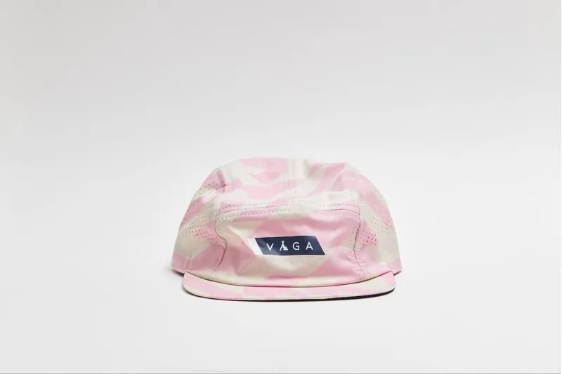 Vaga Feather Racing Cap Taupe Grey / Pastel Pink / Navy Blue