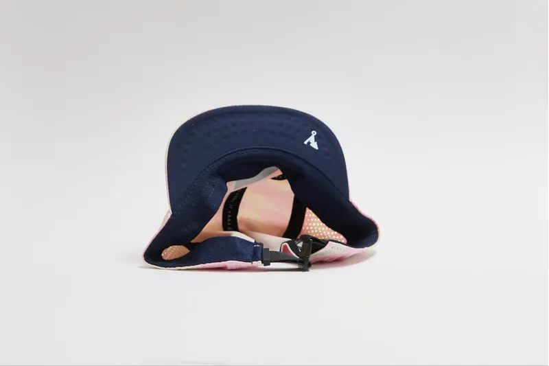 Vaga Feather Racing Cap Taupe Grey / Pastel Pink / Navy Blue-3