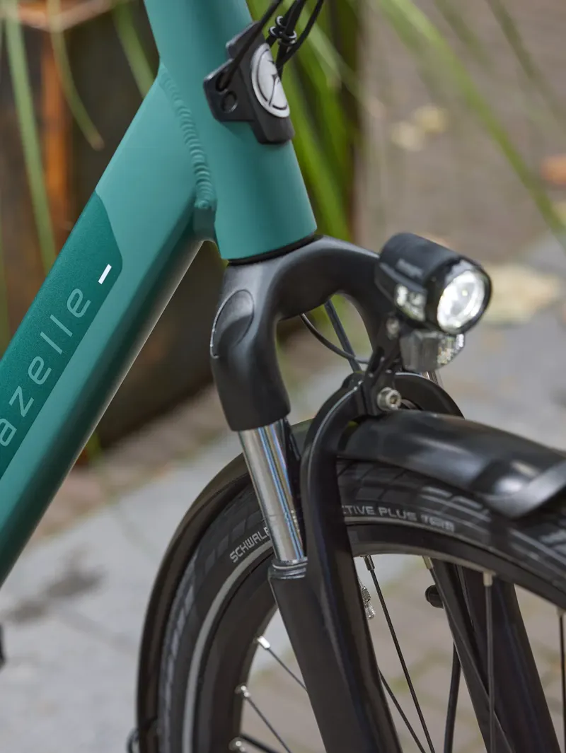 Gazelle Paris C7+  HMB Low - Step 400 Wh eBike in Thyme Green-4