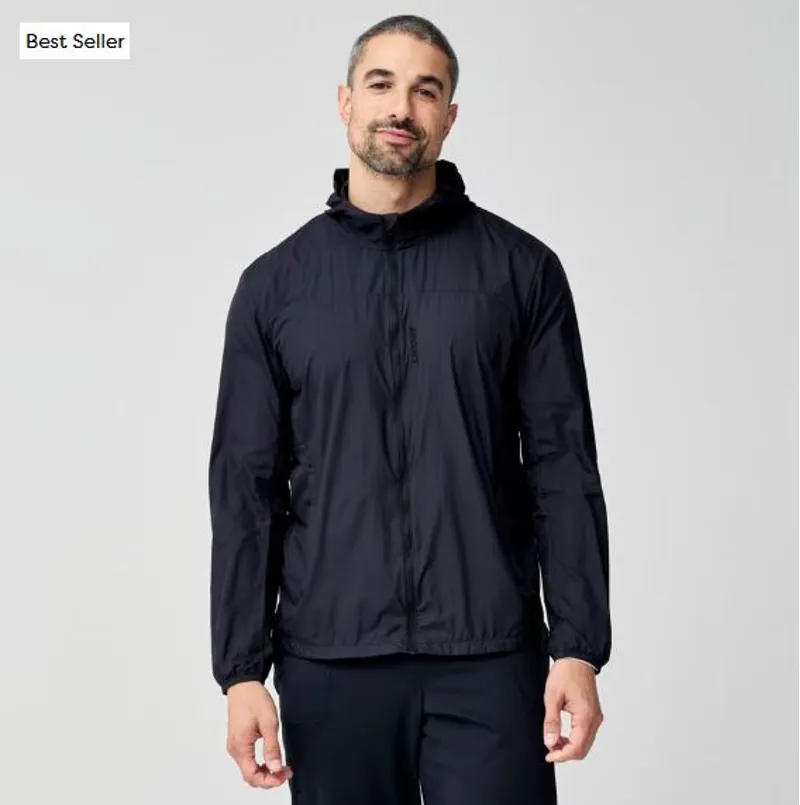 Brooks Men's Canopy Packable Running Jacket in Black