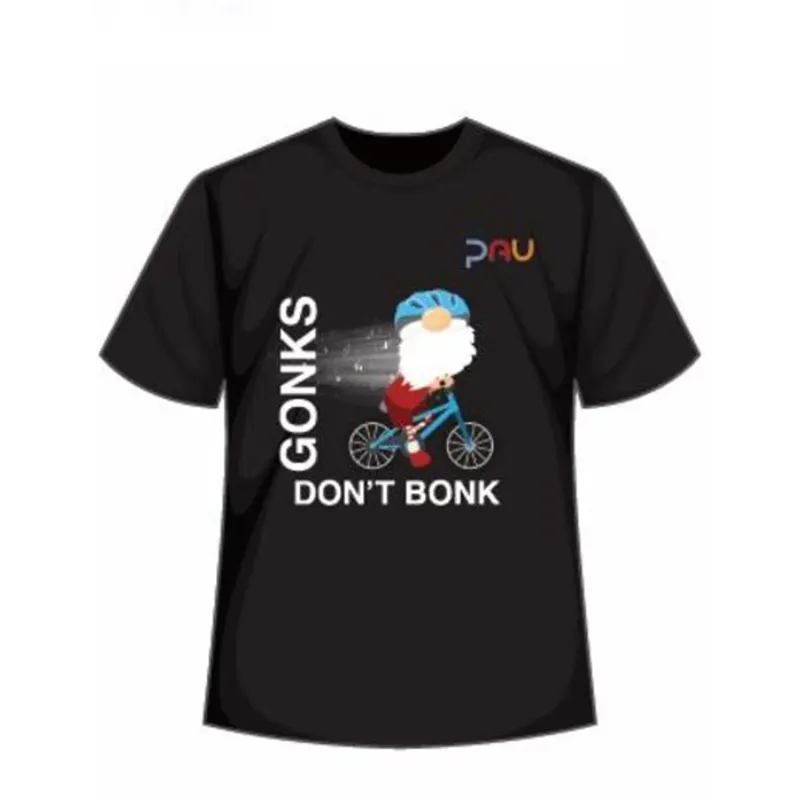 PAU Festive Gift Gonks Don't Bonk Cycling T Shirt