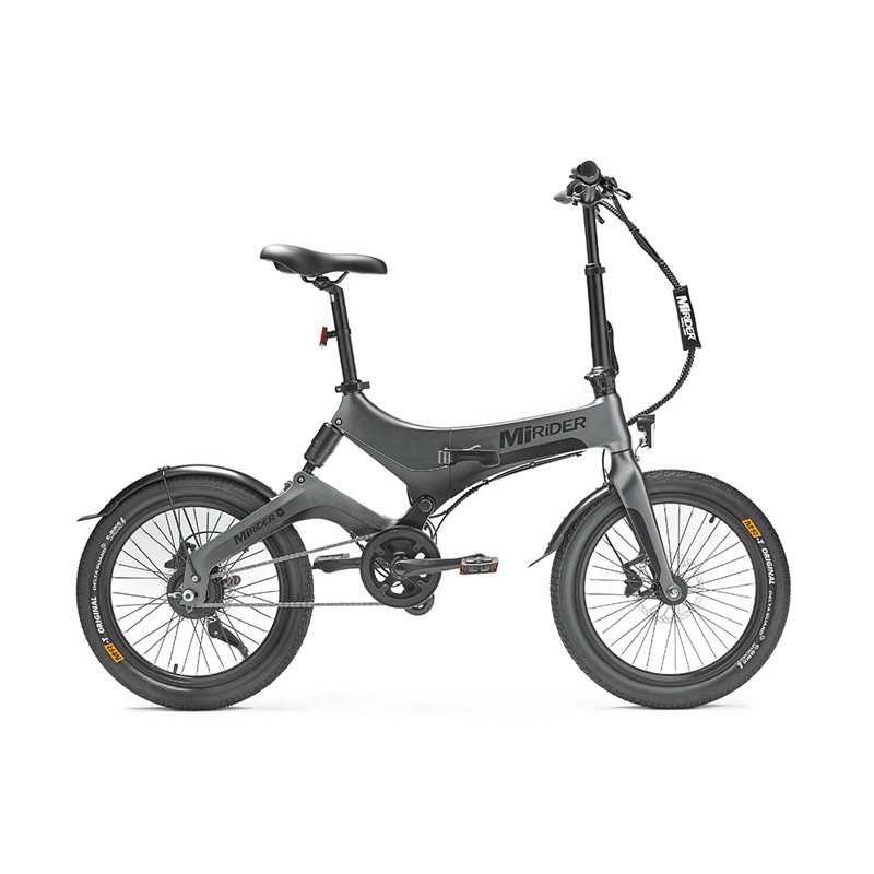 MiRiDER 20 Compact Folding Electric Bike in Ember Onyx Grey