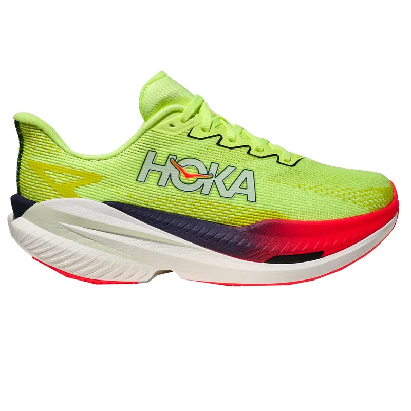 Hoka Men's Mach X 3 Race Shoes in Neon Yuzu / Squid Ink