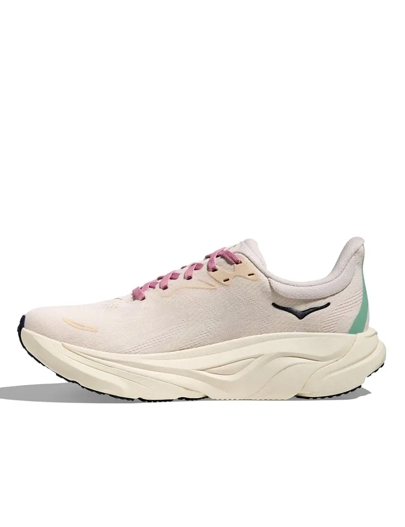 Hoka Women's Arahi 8 Running Shoes in Rose Cream / Alabaster -4