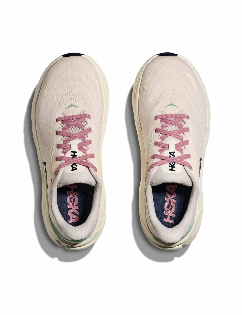 Hoka Women's Arahi 8 Running Shoes in Rose Cream / Alabaster -1