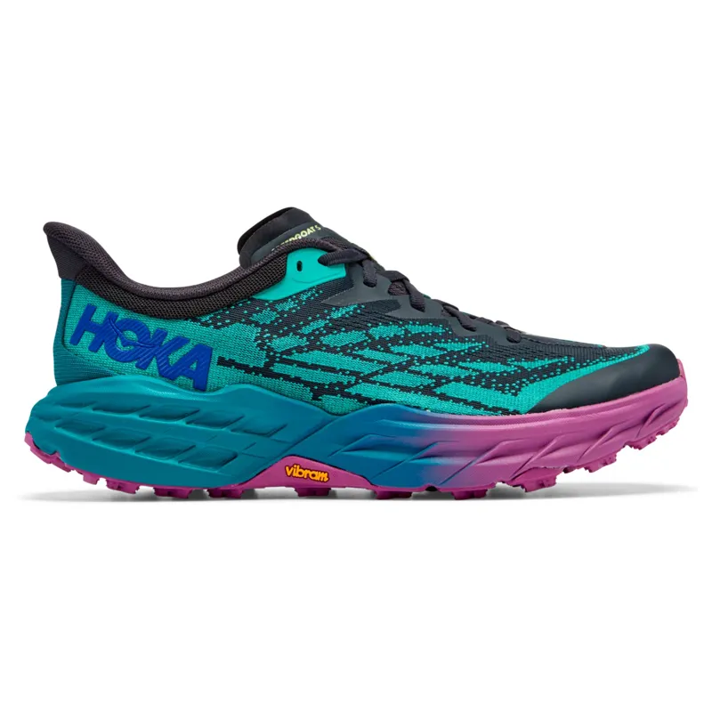 Hoka Men's' Speedgoat 5 Trail Running Shoes in Blue Graphite/ Kayaking