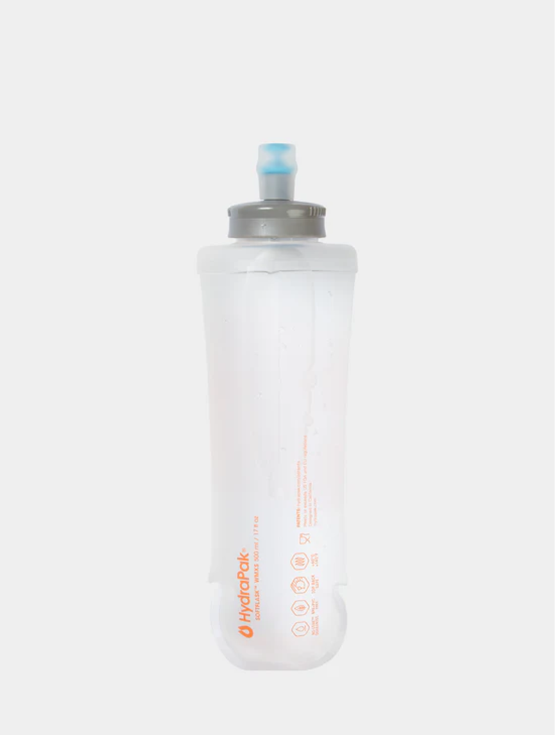 Ronhill Softflask 500ml  Lightweight Hydration Flask for Long Runs in Clear-1