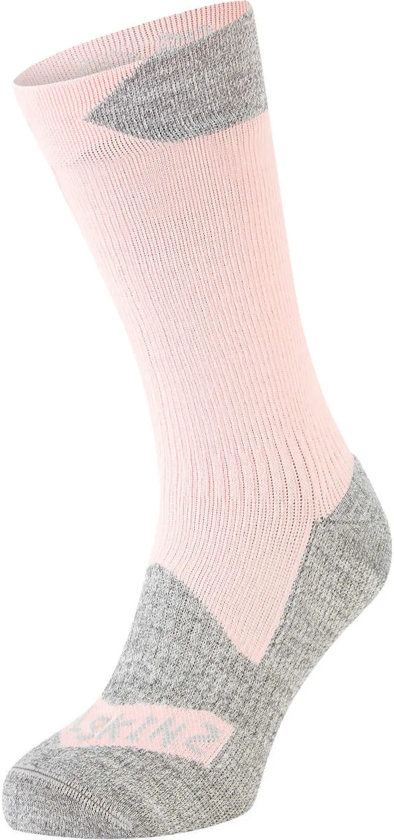 SealSkinz Raynham Waterproof All-Weather Mid Length Socks - Pink/Grey
