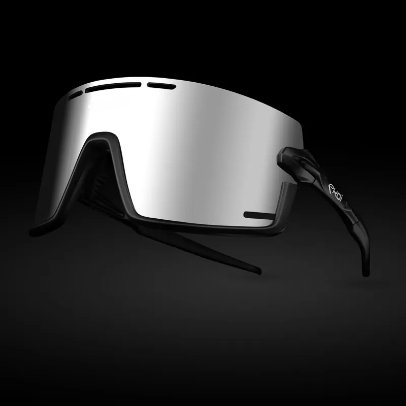 EKOI PERSOEVO8 Cat3 Cycling Glasses in Black Mirror-3