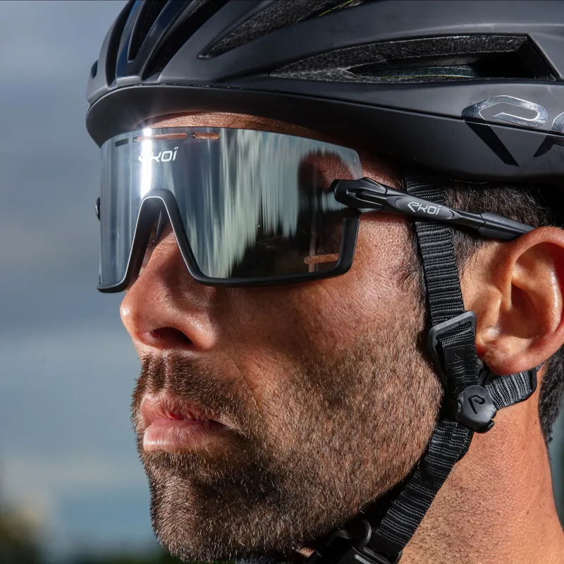 EKOI PERSOEVO8 Cat3 Cycling Glasses in Black Mirror-6