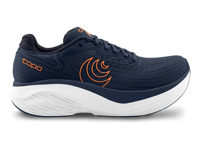 Topo Men's Atmos 2 Running Shoes in Blue Navy/Orange