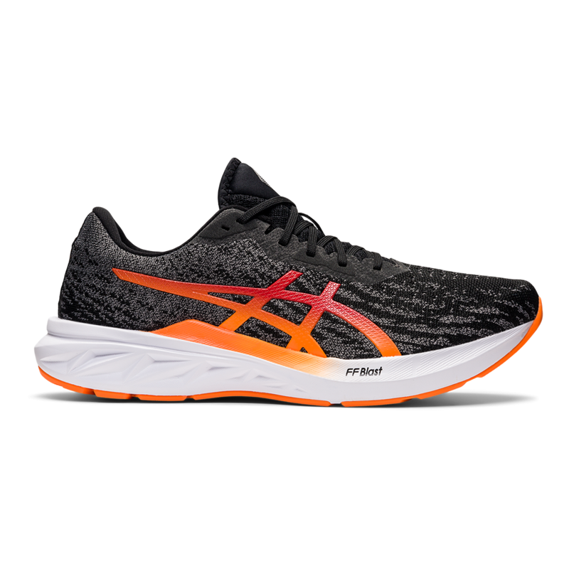 Asics Men's Dynablast 2 Running Shoes in Black / Shocking Orange