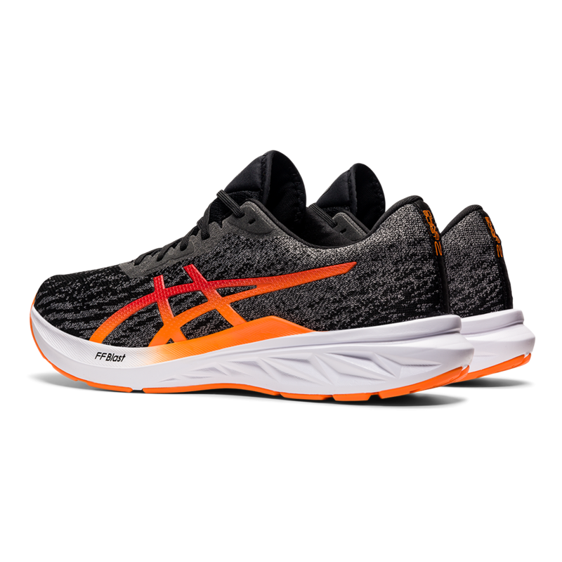 Asics Men's Dynablast 2 Running Shoes in Black / Shocking Orange-2
