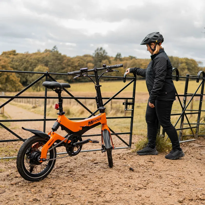 MiRiDER One Electric Folding e-Bike in Solar Orange	-2