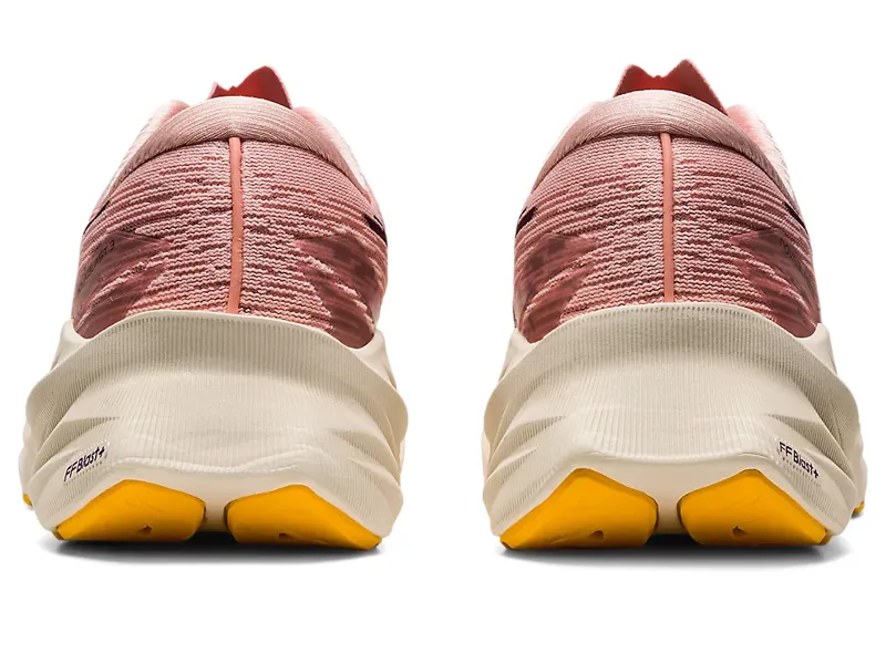 Asics Women's Novablast 3 Running Shoes in Frosted Rose/Deep Mars-3