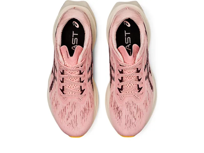 Asics Women's Novablast 3 Running Shoes in Frosted Rose/Deep Mars-2