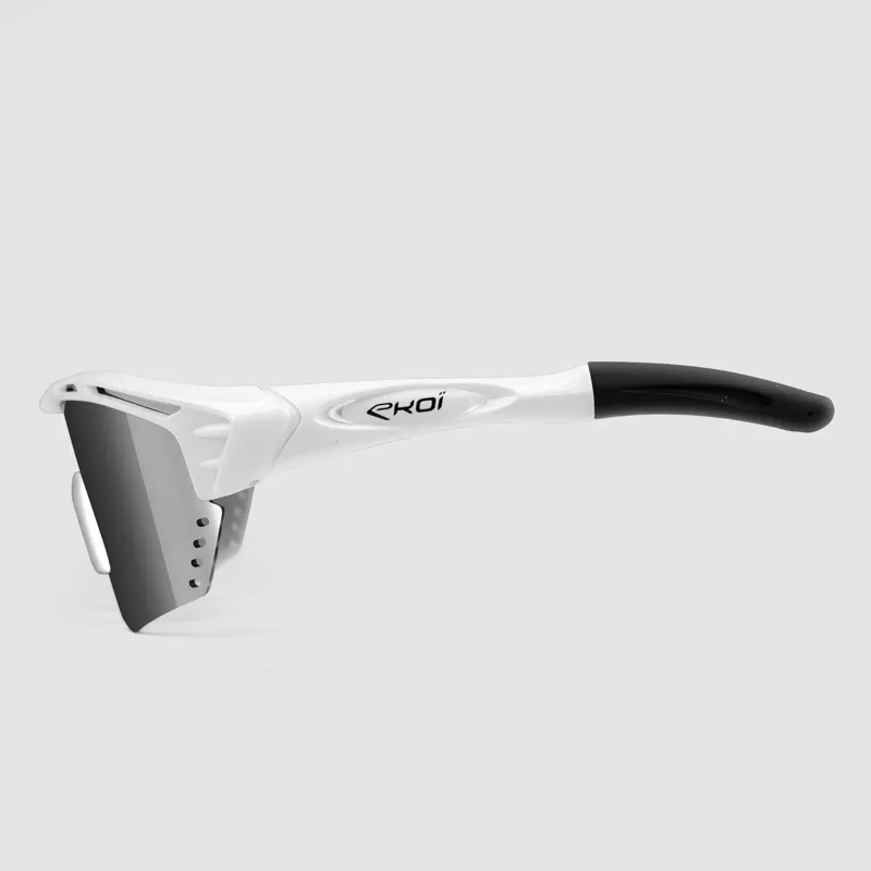 Ekoi  PERSOEVO4 Cat 3 Cycling Glasses in White Mirror-2