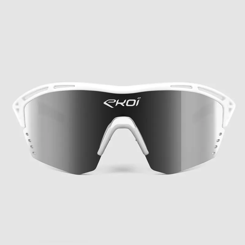 Ekoi  PERSOEVO4 Cat 3 Cycling Glasses in White Mirror