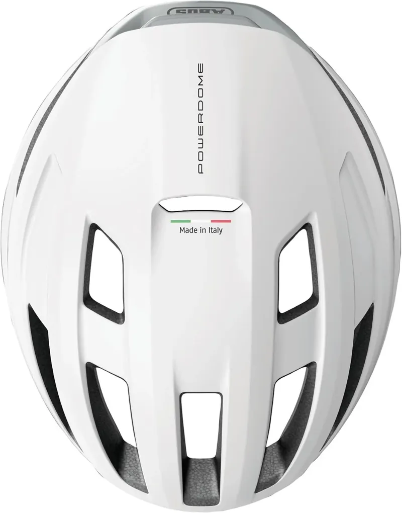 ABUS PowerDome Cycling Helmet in Polar White-3