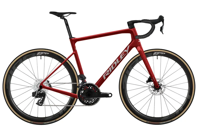 Ridley Grifn 105 DI2 2x12 Road Bike in Candy Red