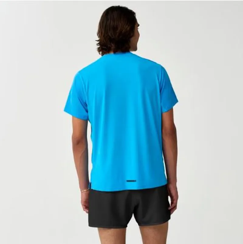 Brooks Men's Dash Cooling Short Sleeve Running T-Shirt in Cyber Blue-1
