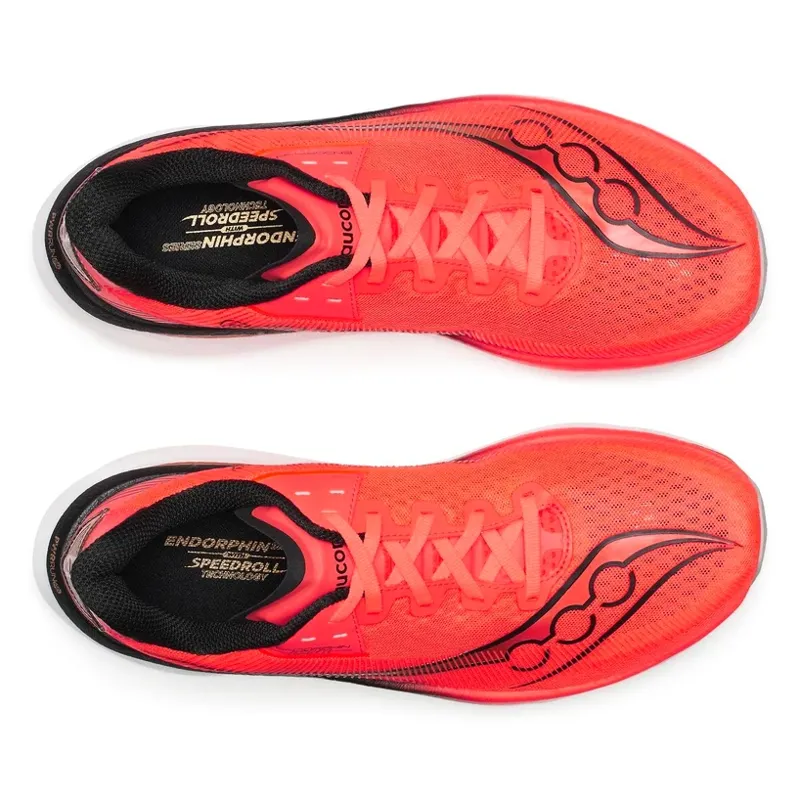 Saucony Men's Endorphin Performance Running Shoes in Azura Vizired Black -2