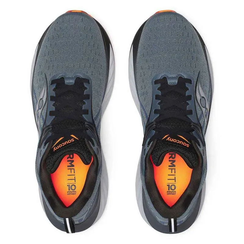 Saucony Men's Triumph 22 Running Shoe in Mirage/Black-1