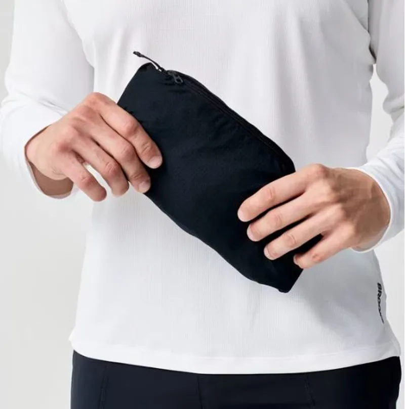 Brooks Men's Canopy Packable Running Jacket in Black-1