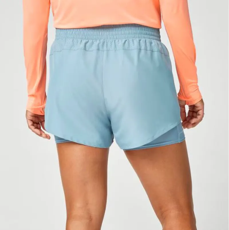Brooks Women's Dash 2-in-1 Running Shorts in Blue Haze-3