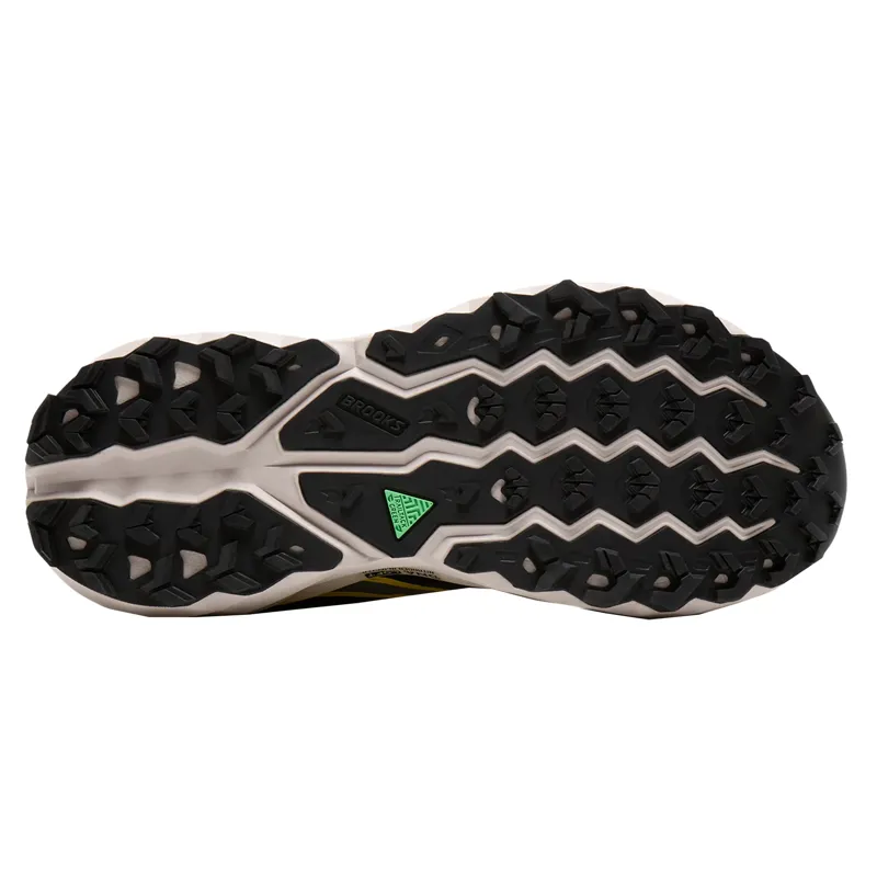 Brooks Men's Cascadia 19 Trail Shoes in Black/Yellow/Chateau-3