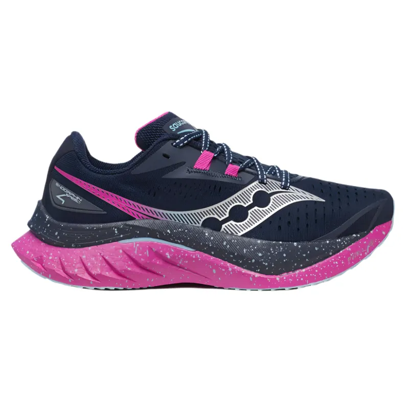 Saucony Women's Endorphin Speed 4 Running Shoes in Navy/Fuchsia 