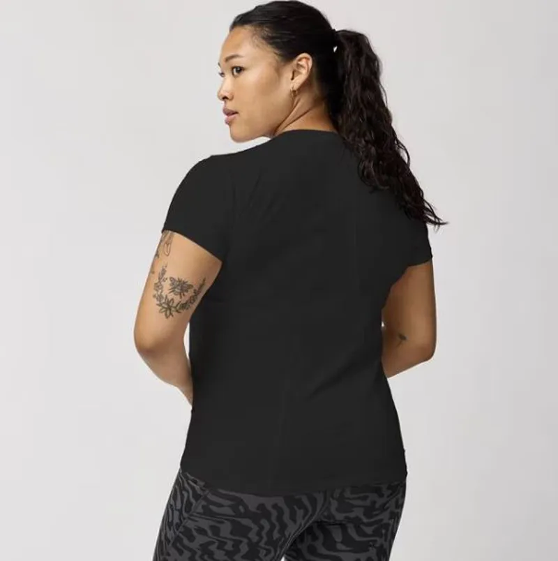 Brooks Women's Sprint Free 3.0 Short Sleeve Running Top in Black-1