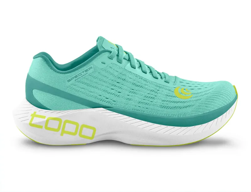 Topo Athletic Women's Specter Running Shoes in Aqua/Lime