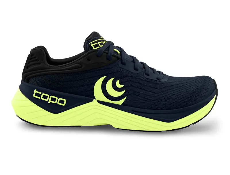 Topo Athletic Men's Ultrafly 5 Running Shoes in Navy/Lime