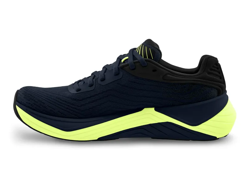 Topo Athletic Men's Ultrafly 5 Running Shoes in Navy/Lime-2