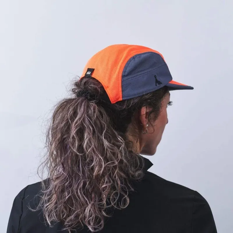 Vaga Club Running Cap in Neon Coral Slate Blue S-M-2