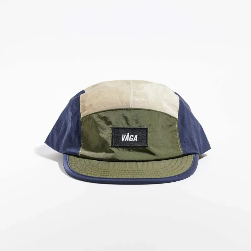 Vaga Pacer Running Cap in Navy Blue  Utility Green Taupe-6