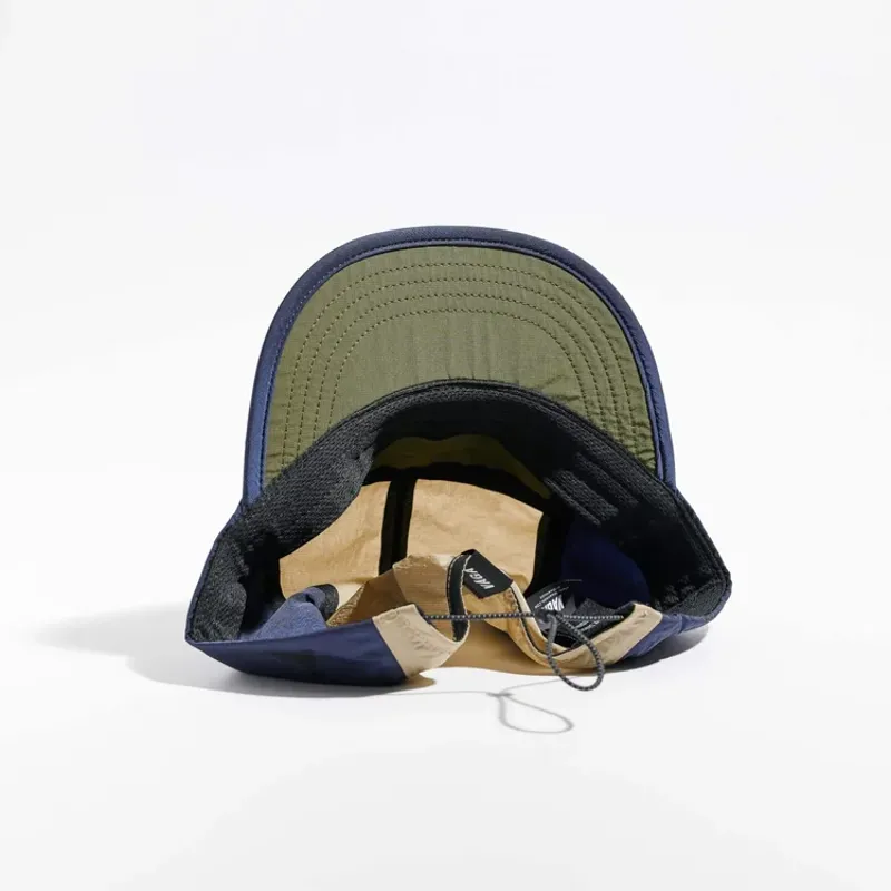 Vaga Pacer Running Cap in Navy Blue  Utility Green Taupe-2