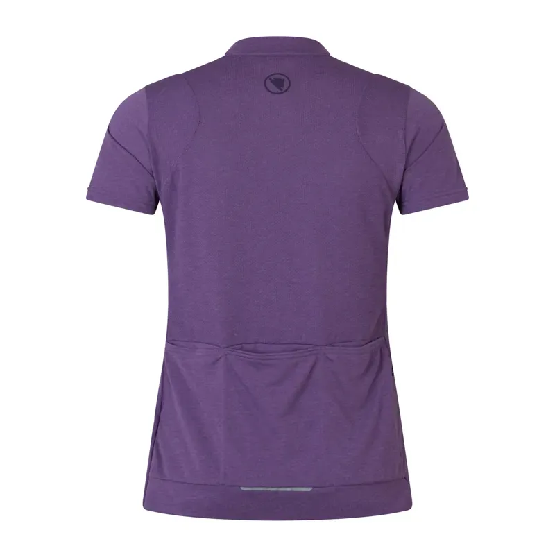Endura Women's Loop S/S Zipped Jersey Heather-1