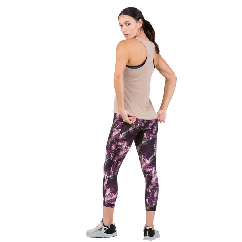 Ronhill Womens Life Cropped Tight Running Leggings Nightshade Mountain-1