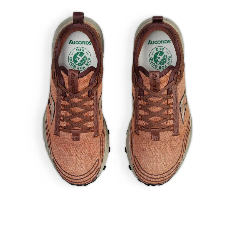 Saucony Peregrine 14 Women s RFG Sustainable Trail Shoe in Clove Cacao