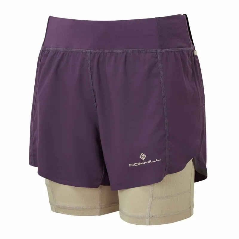 Ron Hill Women's Tech Ultra Twin Short Nightshade/Latte