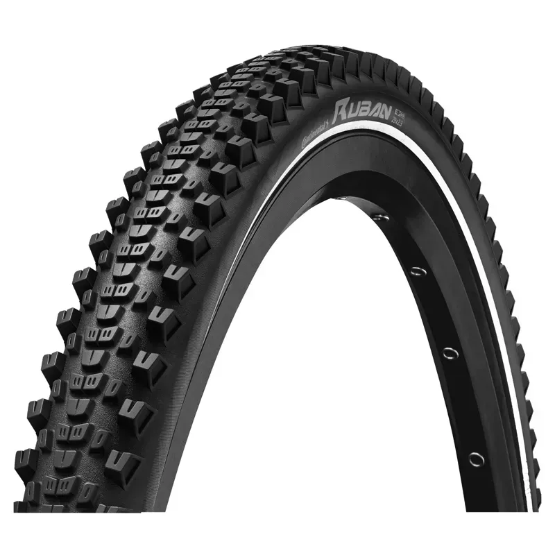 Continental Ruban Wire Bead Tyre in Black/Black Reflex