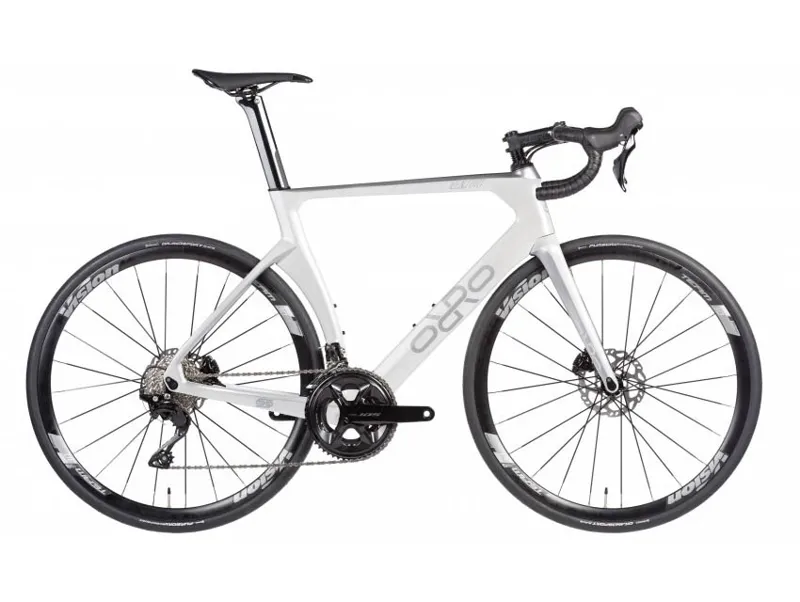 Orro Venturi EVO R7120 R800 558TT Road Bike in White/Silver Gloss - Large
