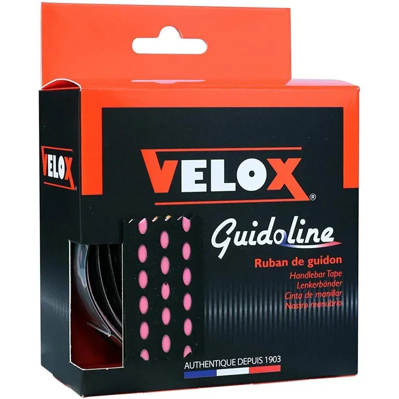 Velox Bi-Colour Dual Density Bar Tape in Black/Pink
