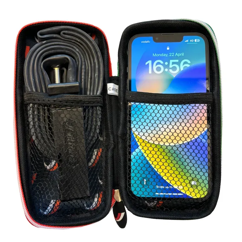 Vittoria Tool Zip Case in Italian Flag Black-4